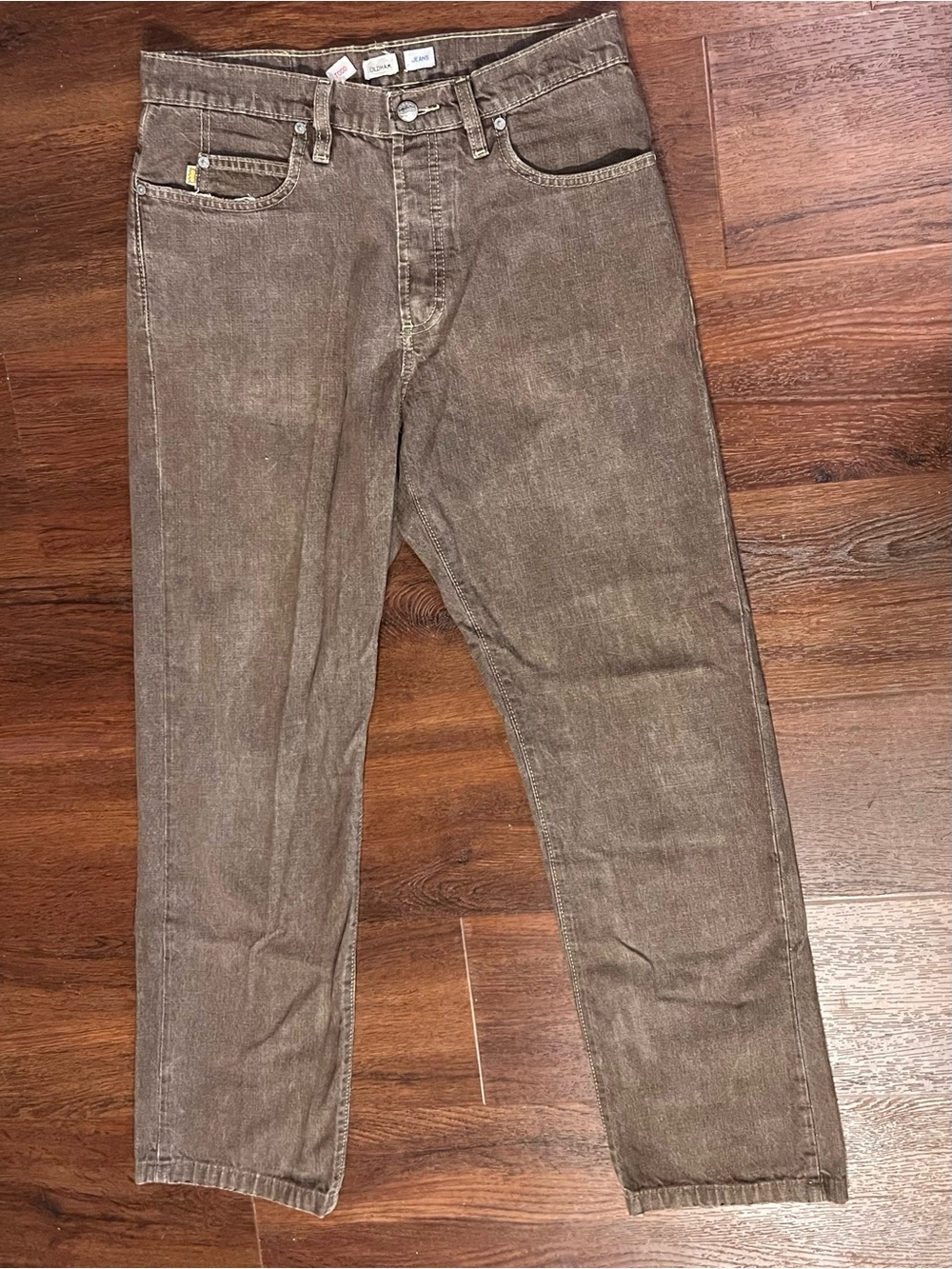 Vintage Todd Oldham Classic Jeans Washed Dark Gray 90s Button Fly Men’s 32x33